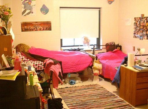messy students' dorm